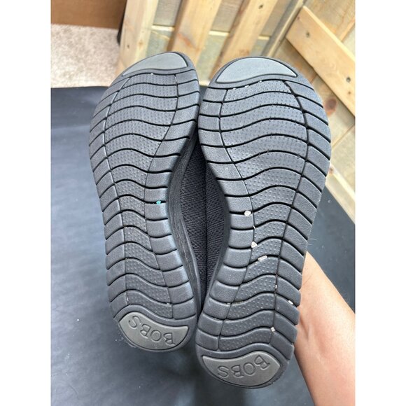 Skechers BOBS Black Slip-On Flats W/ Memory Foam Insole Size 7 Womens - Picture 7 of 7